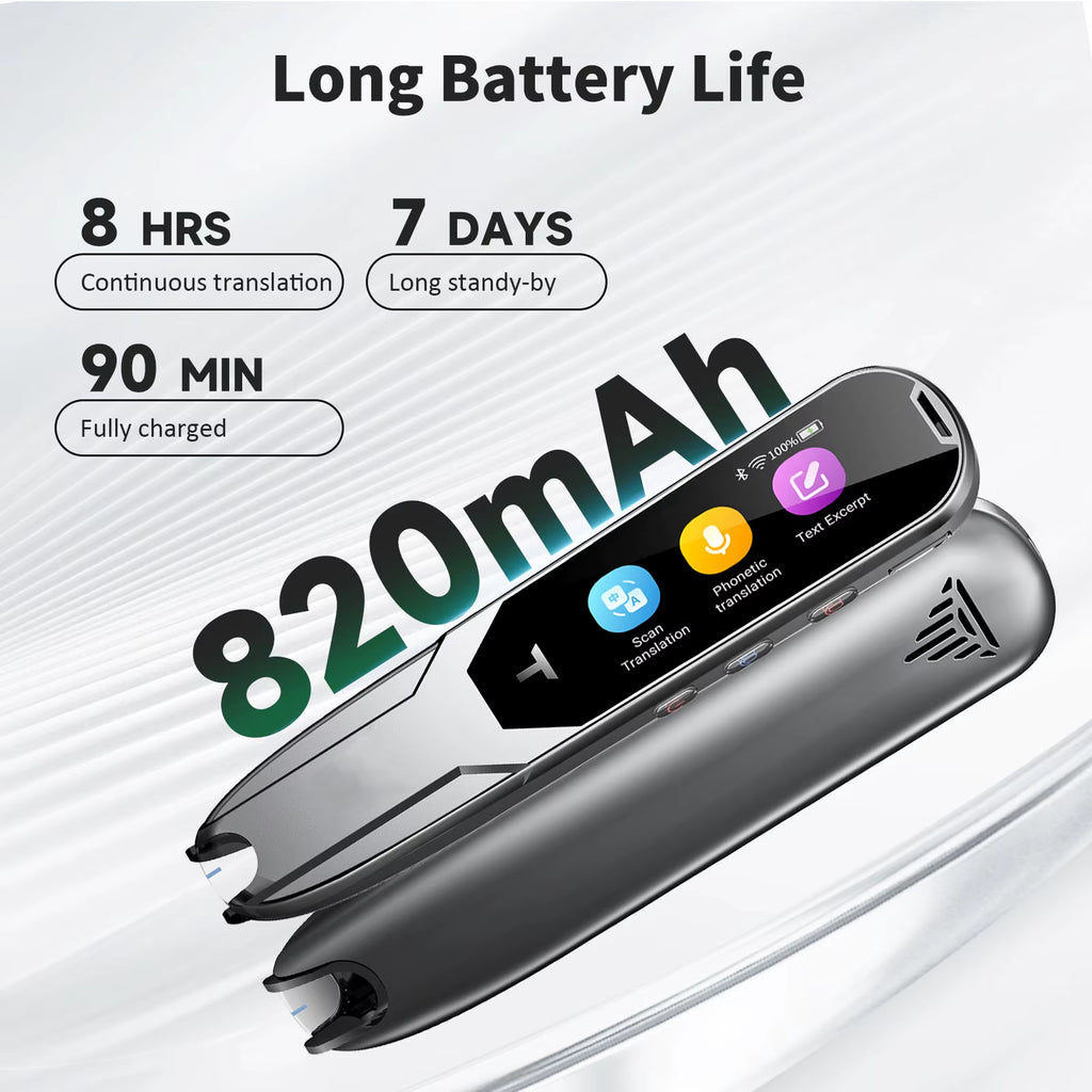 X10 Portable Scanning Reading Pen Translator 112-Language Wifi Mobile Smart Scanner Voice Translator Dictionary for Learn Travel