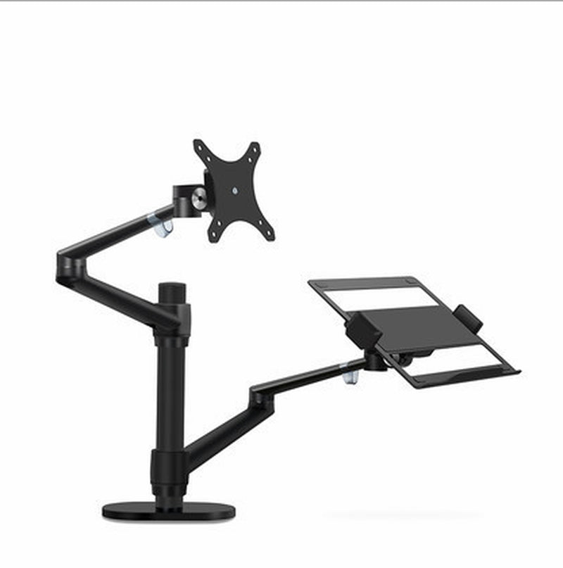 Aluminum Multifunction Ergonomics Desk Laptop Stand Monitor Desktop Holder Computer Full Motion with Column Bar