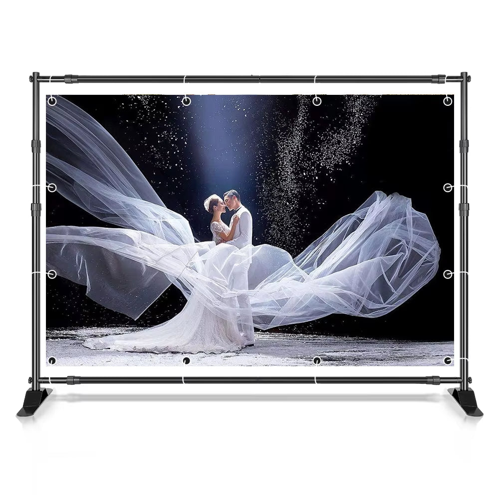 Double-Crossbar Backdrop Background Stand Frame Support System for Photography Photo Studio Video Muslin Green Screen